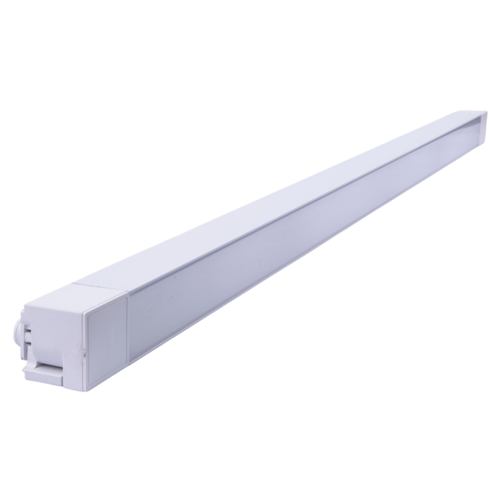 ULB-Q281 60W-4000K WHITE Светильник-прожектор светодиодный трековый. Линейный. 4500 Лм. Белый свет 4000K. Корпус белый. ТМ Volpe