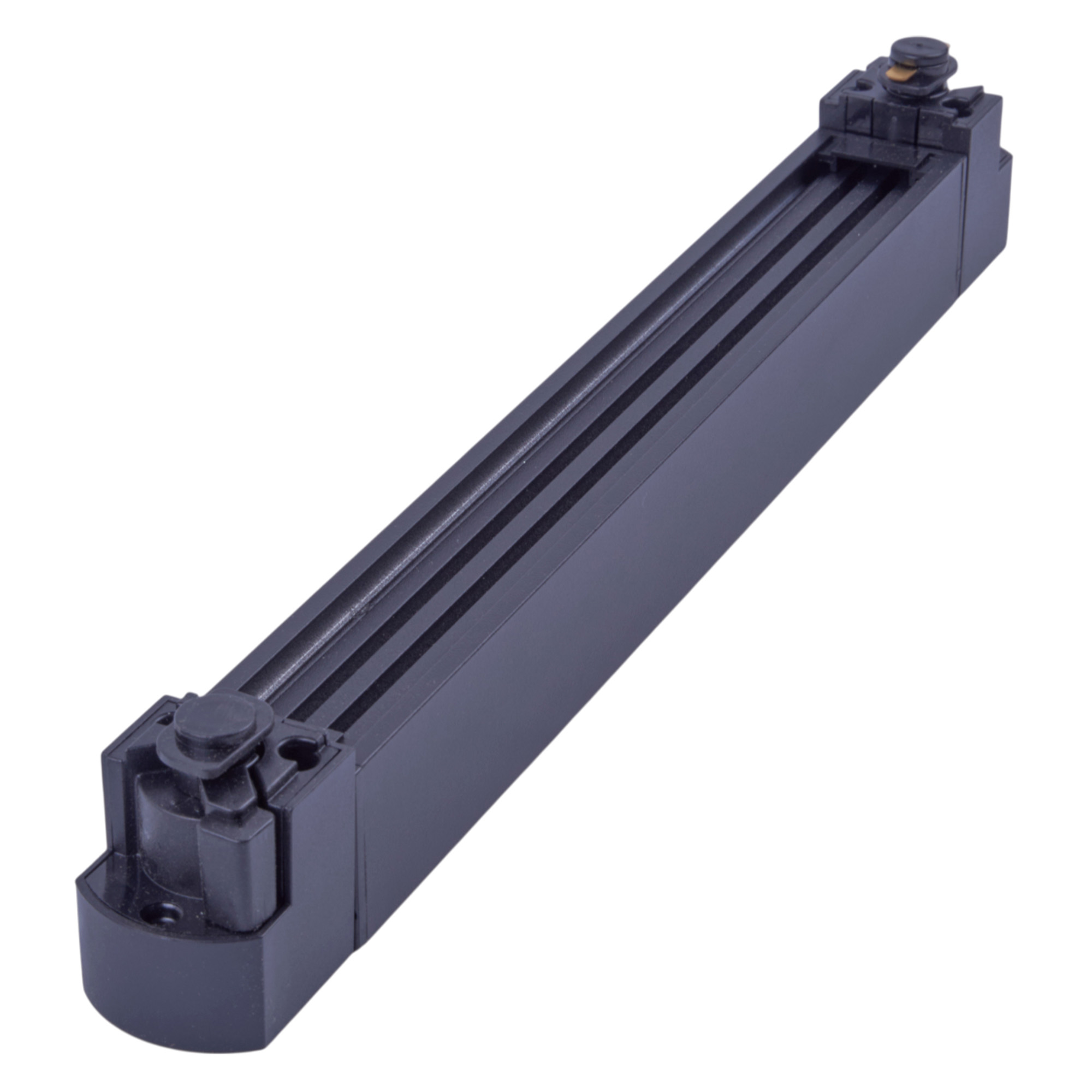 ULB-Q284 20W-4000K BLACK Светильник-прожектор светодиодный трековый. Линейный. Поворотный. 1600 Лм. Белый свет 4000K. Корпус черный. ТМ Volpe