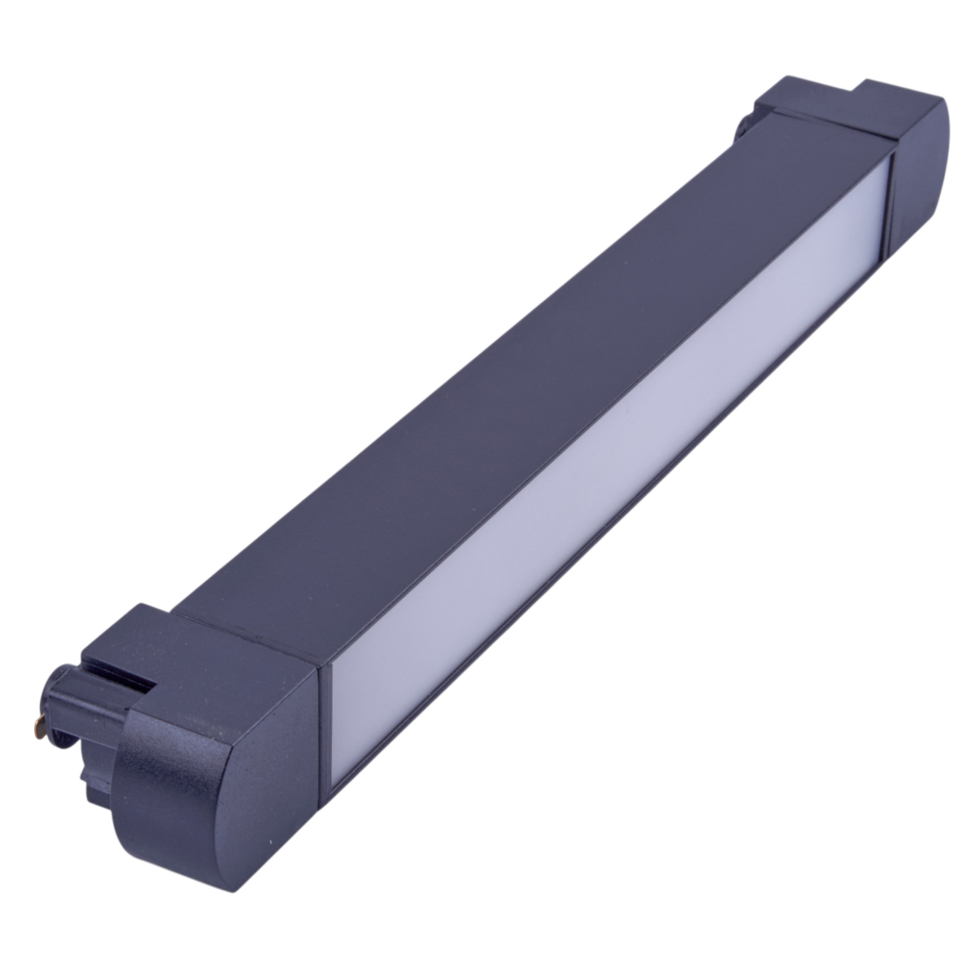 ULB-Q284 20W-4000K BLACK Светильник-прожектор светодиодный трековый. Линейный. Поворотный. 1600 Лм. Белый свет 4000K. Корпус черный. ТМ Volpe