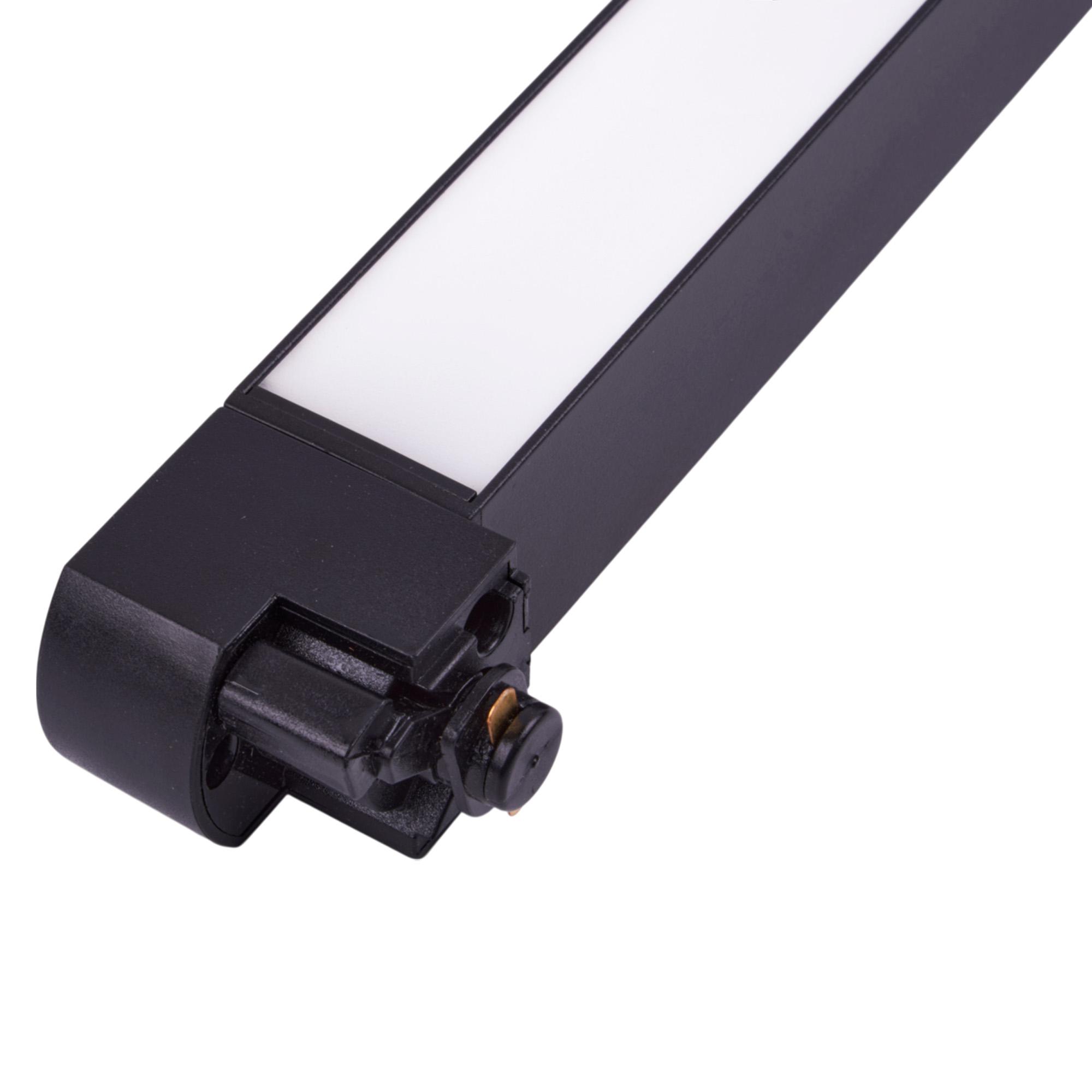 ULB-Q284 20W-4000K BLACK Светильник-прожектор светодиодный трековый. Линейный. Поворотный. 1600 Лм. Белый свет 4000K. Корпус черный. ТМ Volpe