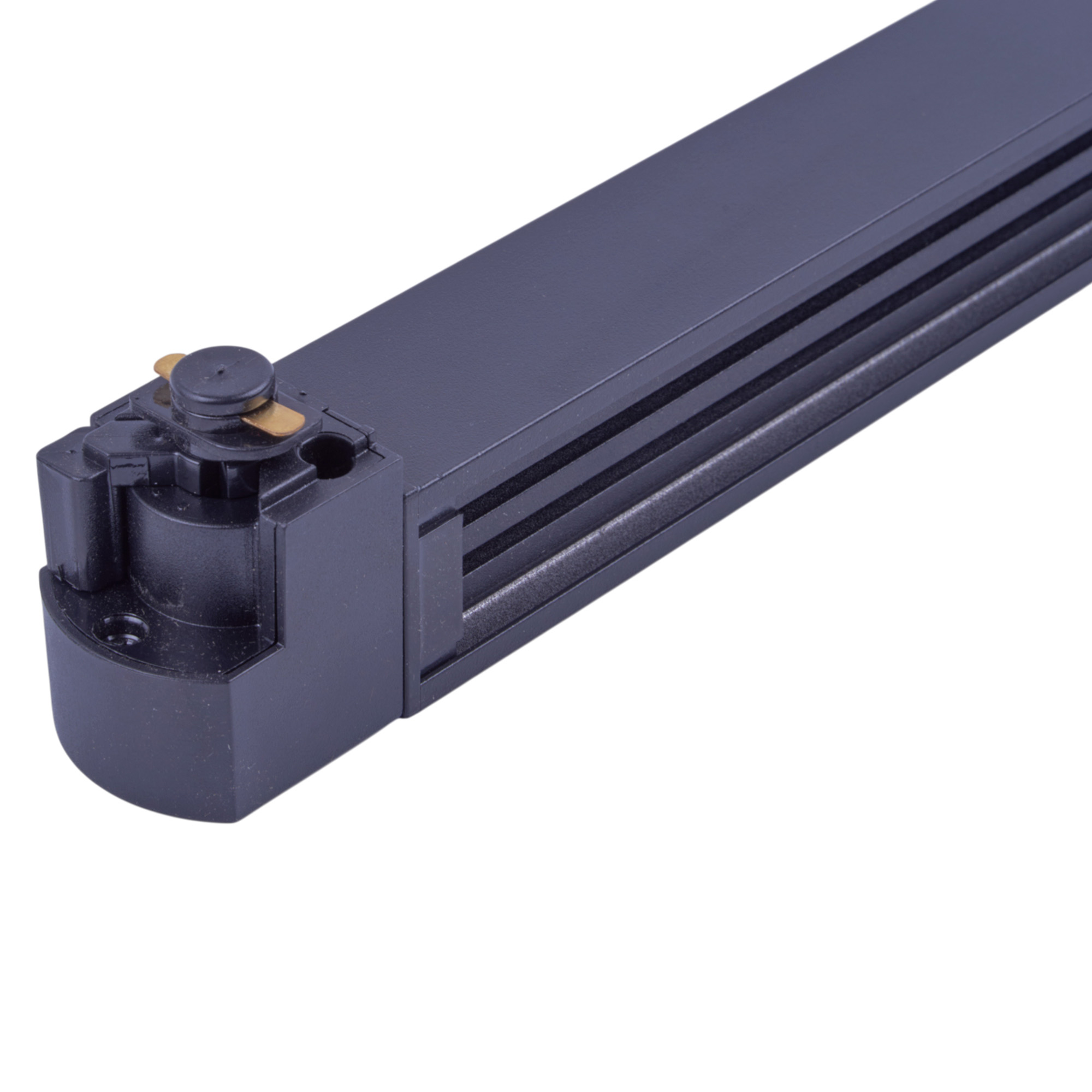ULB-Q284 20W-4000K BLACK Светильник-прожектор светодиодный трековый. Линейный. Поворотный. 1600 Лм. Белый свет 4000K. Корпус черный. ТМ Volpe