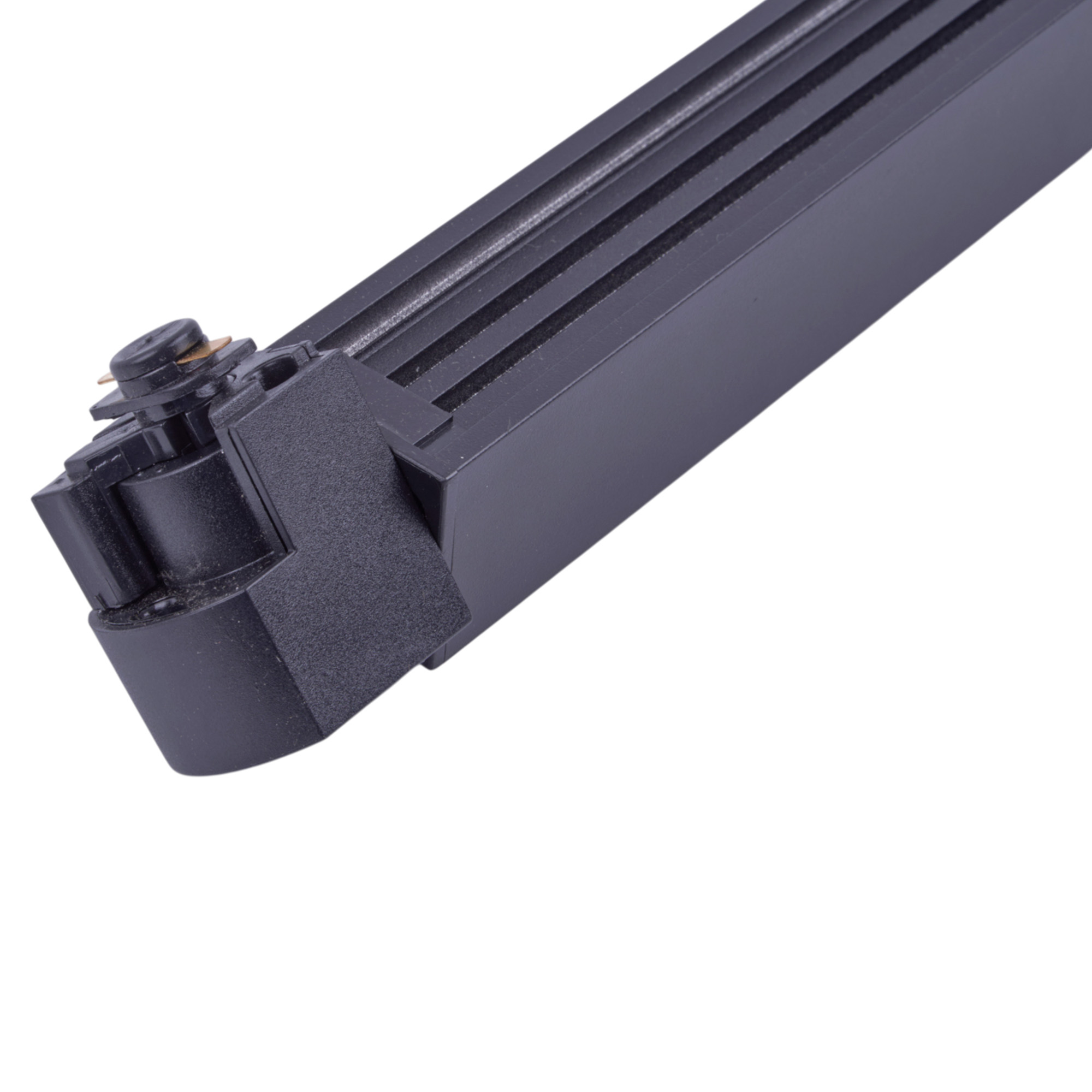 ULB-Q284 20W-4000K BLACK Светильник-прожектор светодиодный трековый. Линейный. Поворотный. 1600 Лм. Белый свет 4000K. Корпус черный. ТМ Volpe