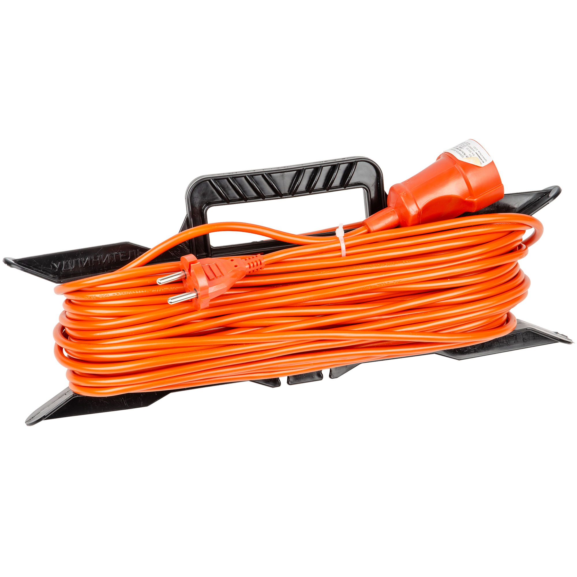 УС-1-30 -UCK-1N-2x1.00-30M-F ORANGE Удлинитель силовой на рамке. б-з. 1гнездо. 30м ПВС 2х1.00. 10A. Оранжевый. TМ Uniel