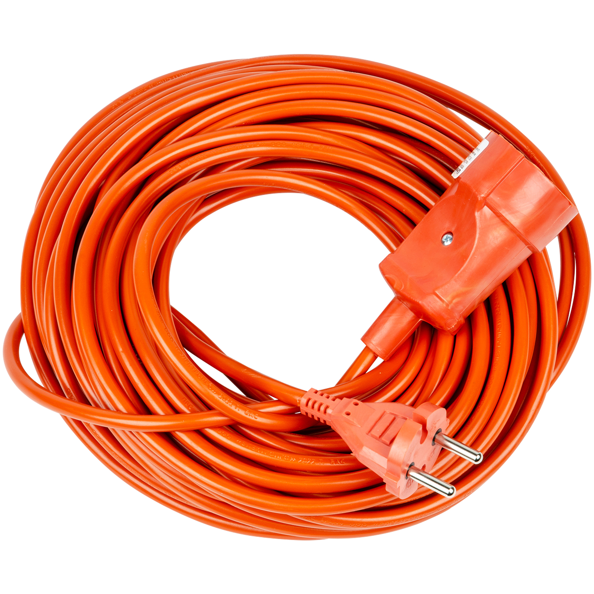 УС-1-20 -UCK-1N-2x1.00-20M-O ORANGE Удлинитель силовой в бухте. б-з. 1гнездо. 20м ПВС 2х1.00. 10A. Оранжевый. TМ Uniel