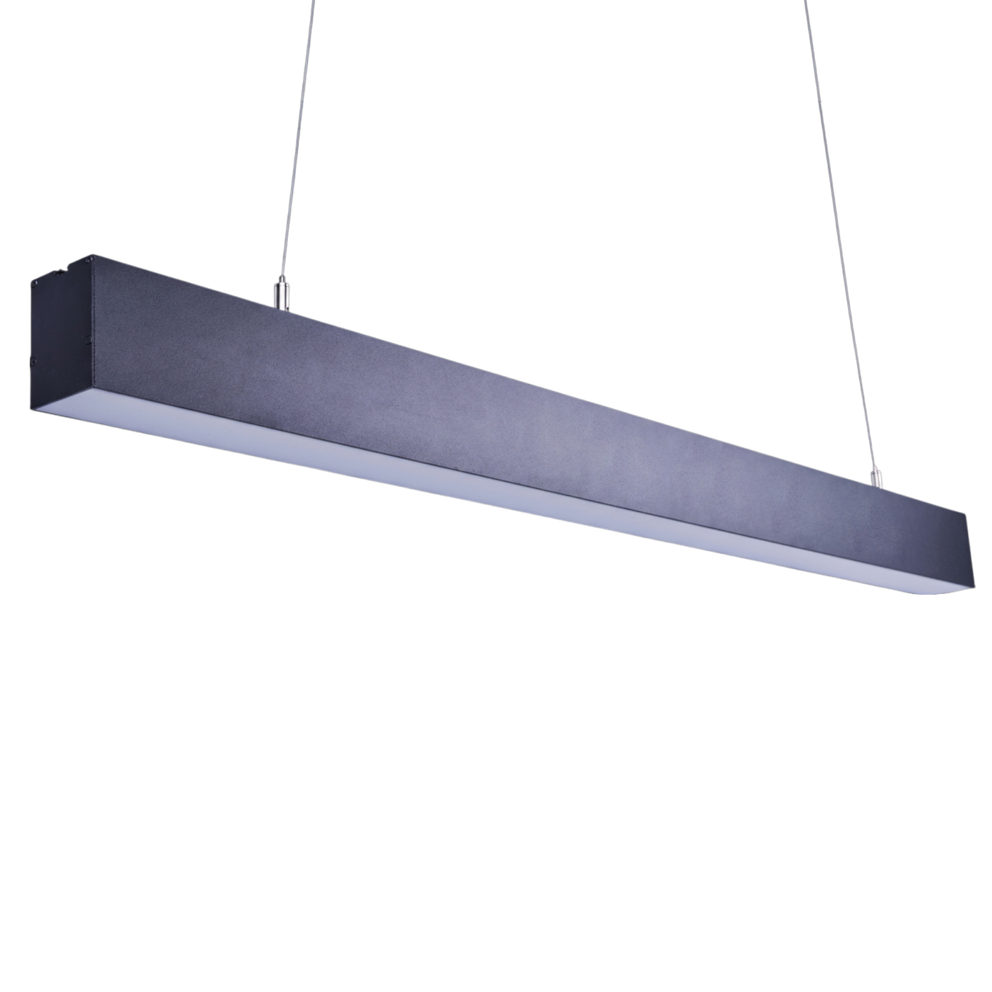 ULO-K10D 50W-4000K-L100 IP40 BLACK Светильник линейный светодиодный подвесной. Белый свет 4000K. 4500Лм. Алюминий. Цвет черный. TM Uniel